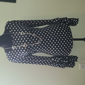 Business Casual Long Bell Sleeve Pull-over Top